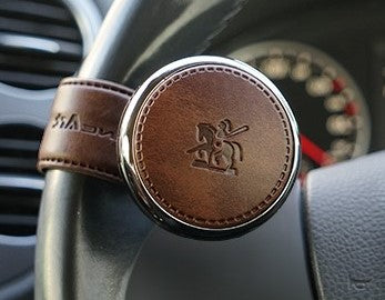 Luxury High Quality Leather Steering Wheel Spinner Knob – jnepicks